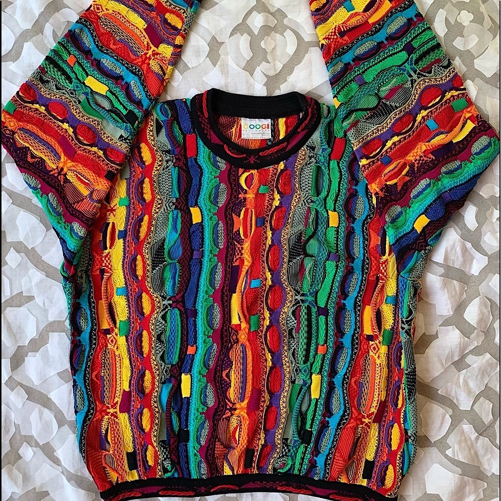❌SOLD❌ Vintage COOGI Sweater Kaleidoscope Colors NWOT - Picture 7 of 16